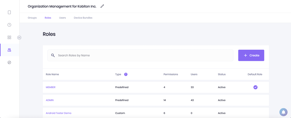 Assign custom roles to users with new role-based access control.